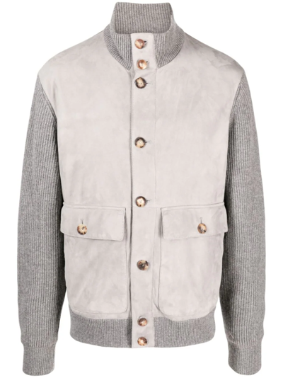 Shop Brunello Cucinelli Suede-cashmere Jacket