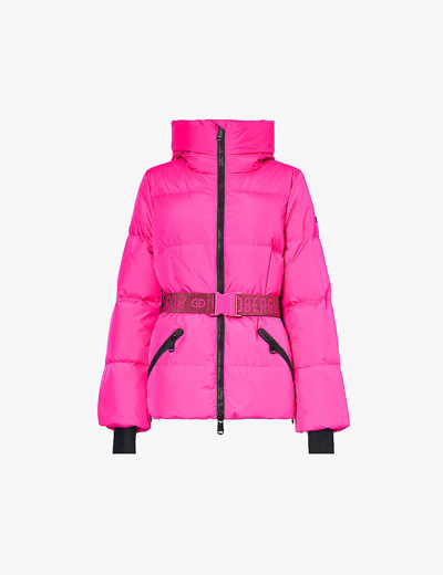 Shop Goldbergh Women's 4715 Passion Pink Snowmass Belted Shell Jacket
