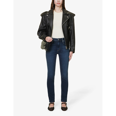 Citizens Of Humanity Womens Baltic Sloane Tapered High-rise Recycled-stretch And Recycled-denim Jean In Blue
