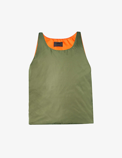 Shop Prada Men's Militare Re-nylon Brand-patch Shell-down Gilet