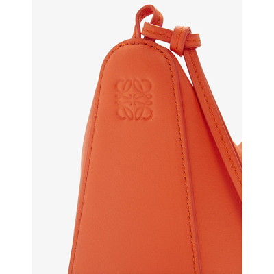 Shop Loewe Women's Vivid Orange Hammock Hobo Mini Leather Cross-body Bag