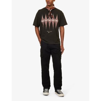 Shop Honor The Gift Men's Black Diamond Graphic-print Cotton-jersey T-shirt