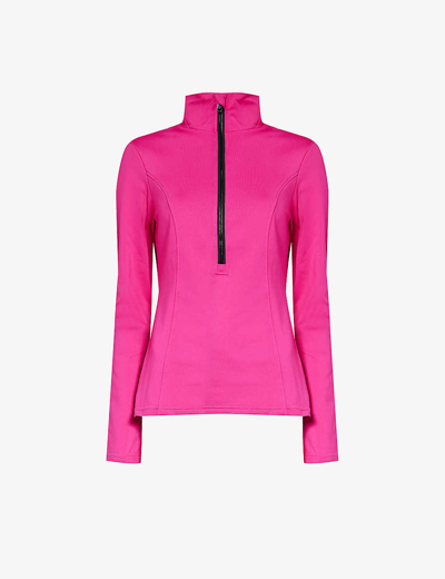 Goldbergh Pink Serena Base Layer Ski Top In 4715 Passion Pink