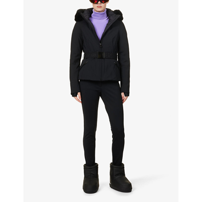 Shop Goldbergh Women's 9000 Black Hida Belted Shell Jacket