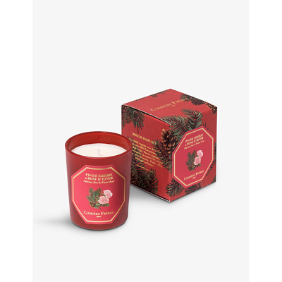 Shop Carriere Freres Red Siberian Pine And Winter Rose Small Scented Candle 70g