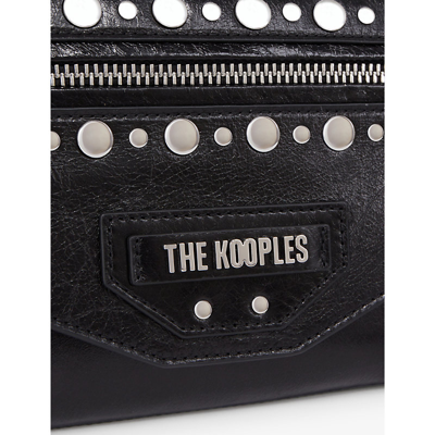 Shop The Kooples Women's Black Jill Small Leather Pouch