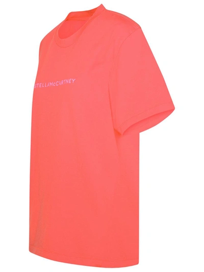Shop Stella Mccartney Organic Raspberry Cotton T-shirt In Pink