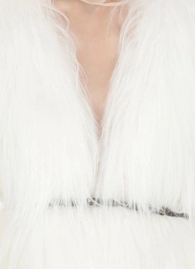 Shop Fabiana Filippi Cashmere Fur In White