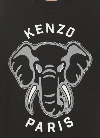 Shop Kenzo Varsity Jungle Sweatshirt In Black
