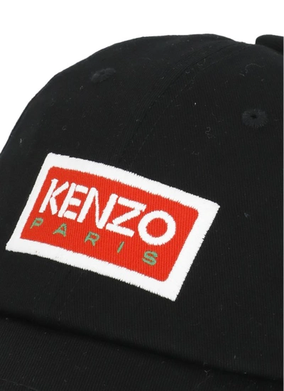 Shop Kenzo Paris Baseball Cap In Black