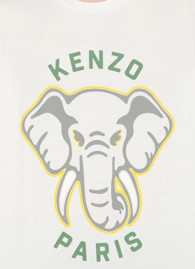 Shop Kenzo Varsity Jungle T-shirt In White