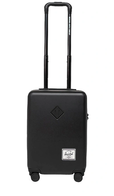 Shop Herschel Supply Co Heritage Hardshell Carry On Luggage In Black