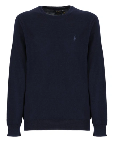 Shop Polo Ralph Lauren Pony Sweater In Blue