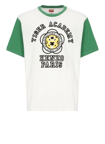 Shop Kenzo Tiger Academy T-shirt In White