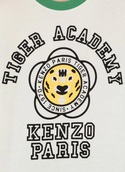 Shop Kenzo Tiger Academy T-shirt In White