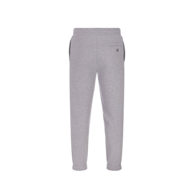 Shop Givenchy Cotton Logo Sweatpants In Grey