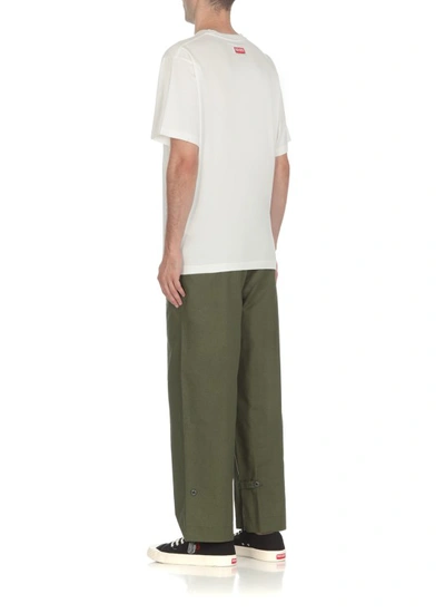 Shop Kenzo Oversize Palazzo Pants In Grey