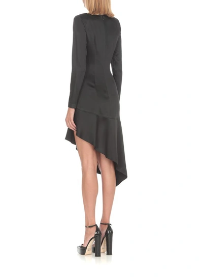 Shop Elisabetta Franchi Crepe Dress In Black