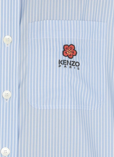 Shop Kenzo Boke Flower Oversize Shirt In White