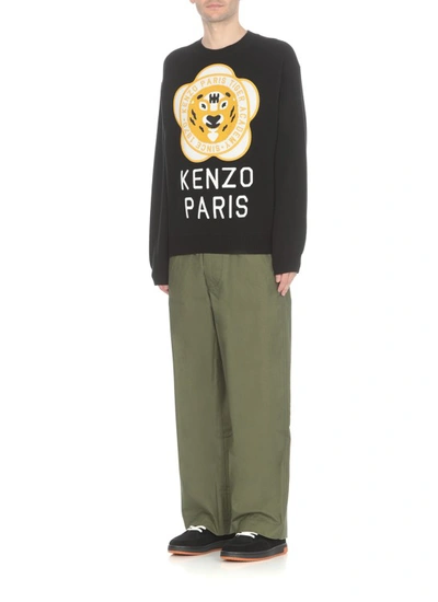 Shop Kenzo Tiger Academy Sweater In Black
