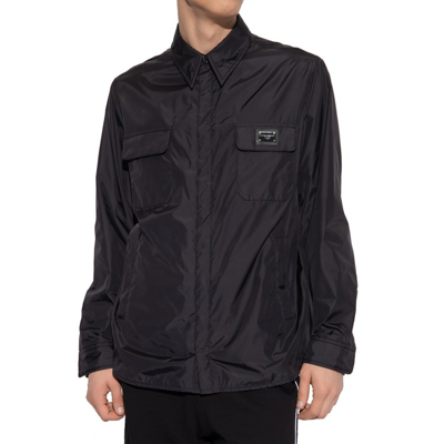 Shop Dolce & Gabbana Shirt Style Jacket In Black