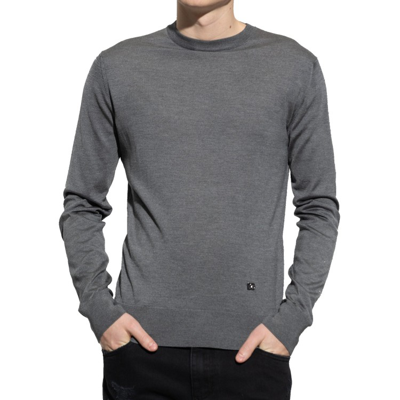 Shop Dolce & Gabbana Grey Long-sleeves T-shirt