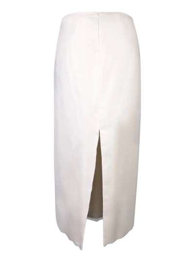 Shop Blanca Vita Silk Tulle Skirt In White