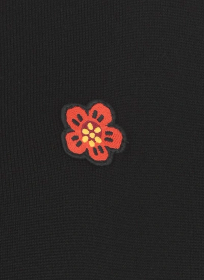 Shop Kenzo Boke Flower Cardigan In Black