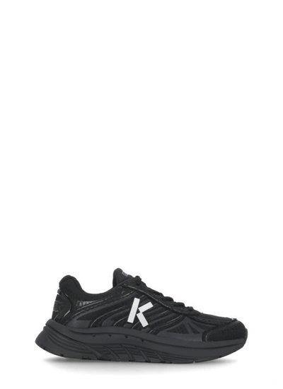 Shop Kenzo Logoed Sneakers In Black