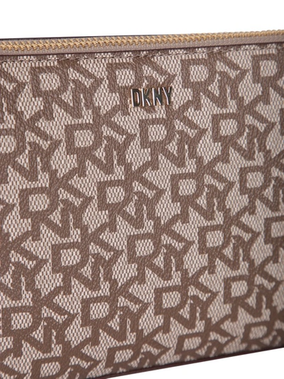 Shop Dkny All-over Logo Bag By  In Pink