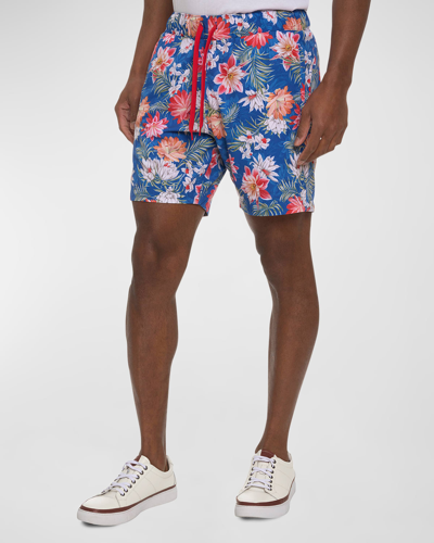 Shop Robert Graham Men's Hartman Floral-print Swim Shorts In Multi