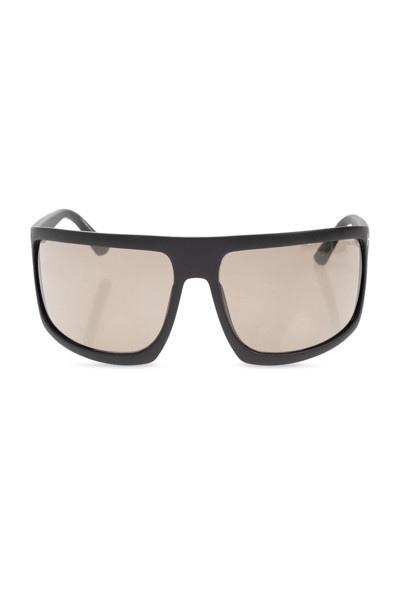 Shop Tom Ford Eyewear Wraparound Frame Sunglasses In Black