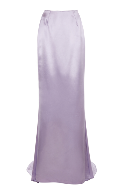Shop Del Core Siren Maxi Skirt In Purple