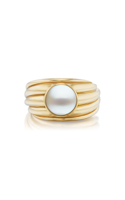 Shop Sorellina Marea 18k Yellow Gold Pearl Ring