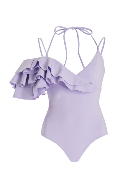 Shop Maygel Coronel Leidy One-piece Swimsuit In Purple