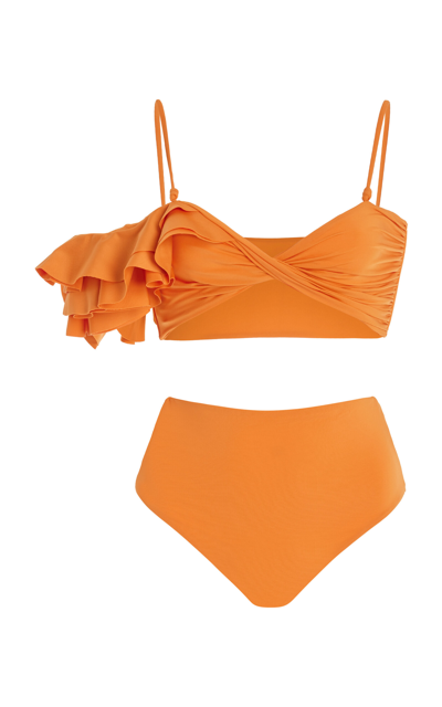Shop Maygel Coronel Costa Bikini In Orange