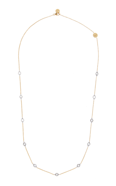 Shop Harakh Haveli 18k White And Yellow Gold Diamond Necklace