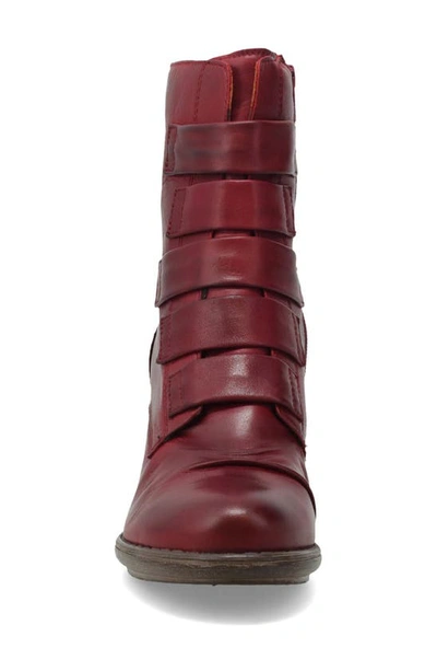 Miz Mooz Georgina Bootie In Bordeaux Leather