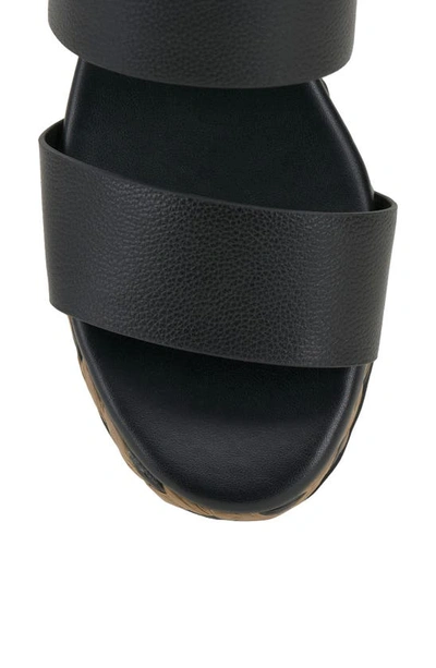 Vince Camuto Womens Leather Open Toe Wedge Sandals In Black