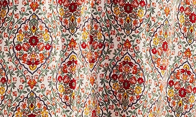Boden Smocked Waist Maxi Dress In Red Multi Vine Terrace