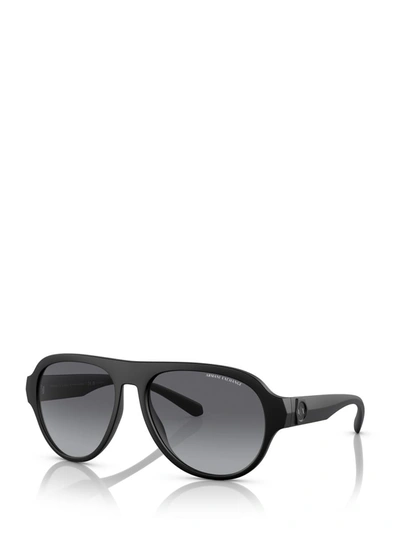Shop Armani Exchange Sunglasses In Matte Black