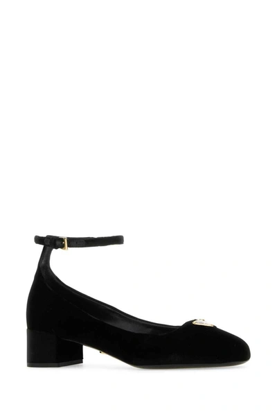 Shop Prada Heeled Shoes In Black