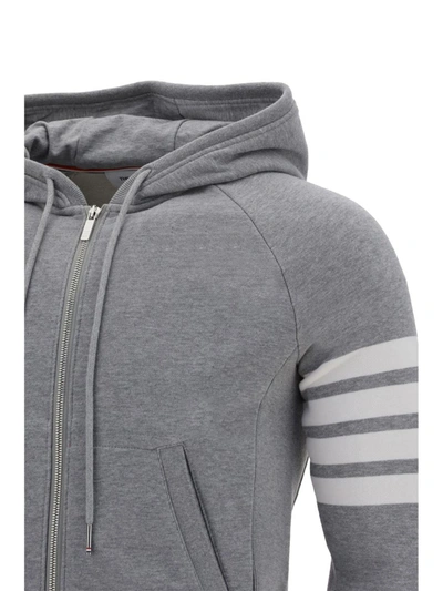 Shop Thom Browne Sweatshirts In Light Grey