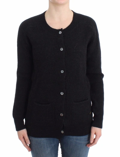 Shop John Galliano Wool Women's Cardigan In Black