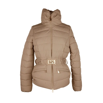 Shop Yes Zee Nylon Jackets & Women's Coat In Brown