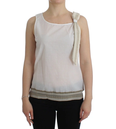 Shop Ermanno Scervino Top Blouse Tank Shirt Women's Sleeveless In White