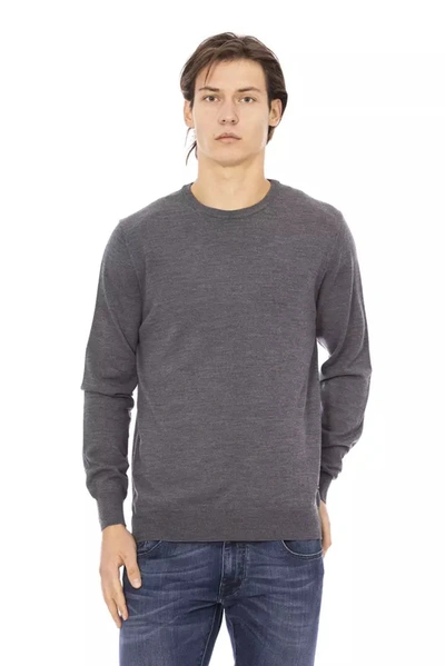 Shop Baldinini Trend Fabric Men's Sweater In Grey