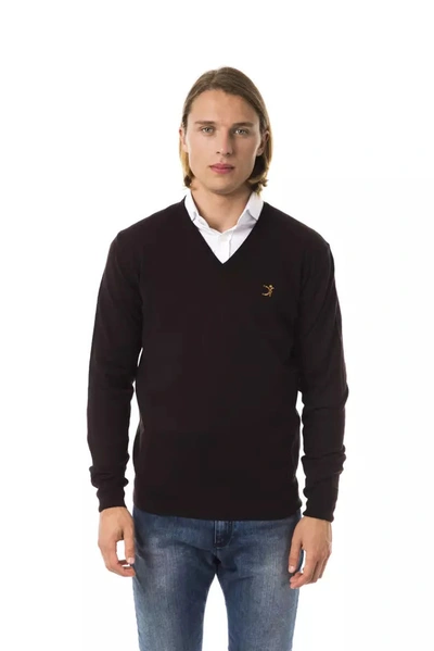 Shop Uominitaliani Merino Wool Men's Sweater In Brown