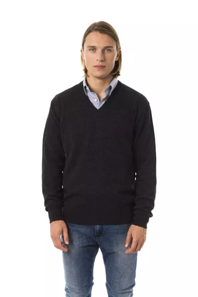 Shop Uominitaliani Wool Men's Sweater In Grey