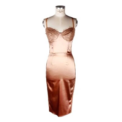 Shop Elisabetta Franchi Acetate Women's Dress In Pink